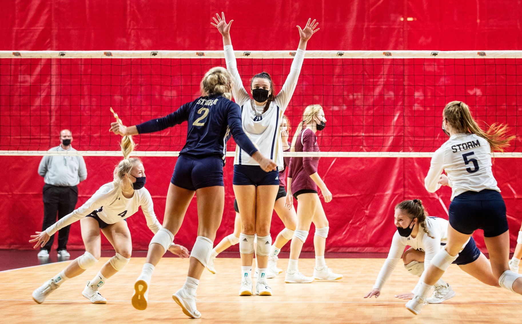 Rylee Gray celebrates